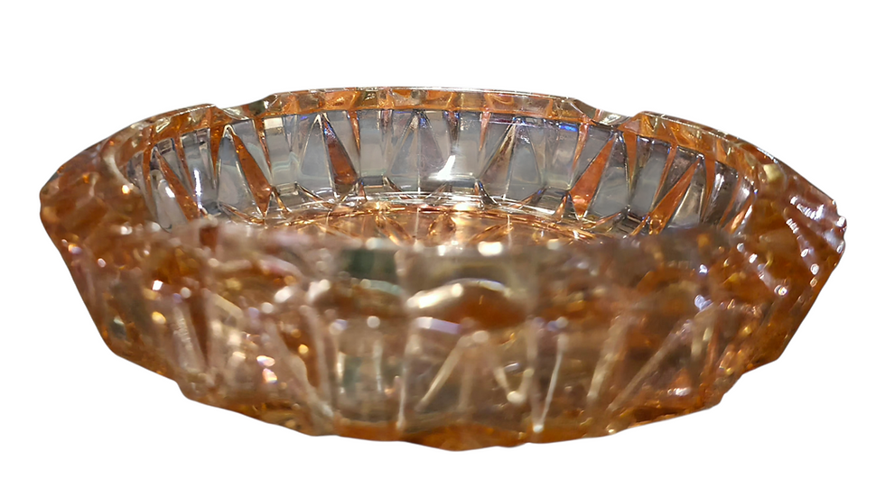 Thumbnail: Vintage Marigold Carnival Glass Ashtray