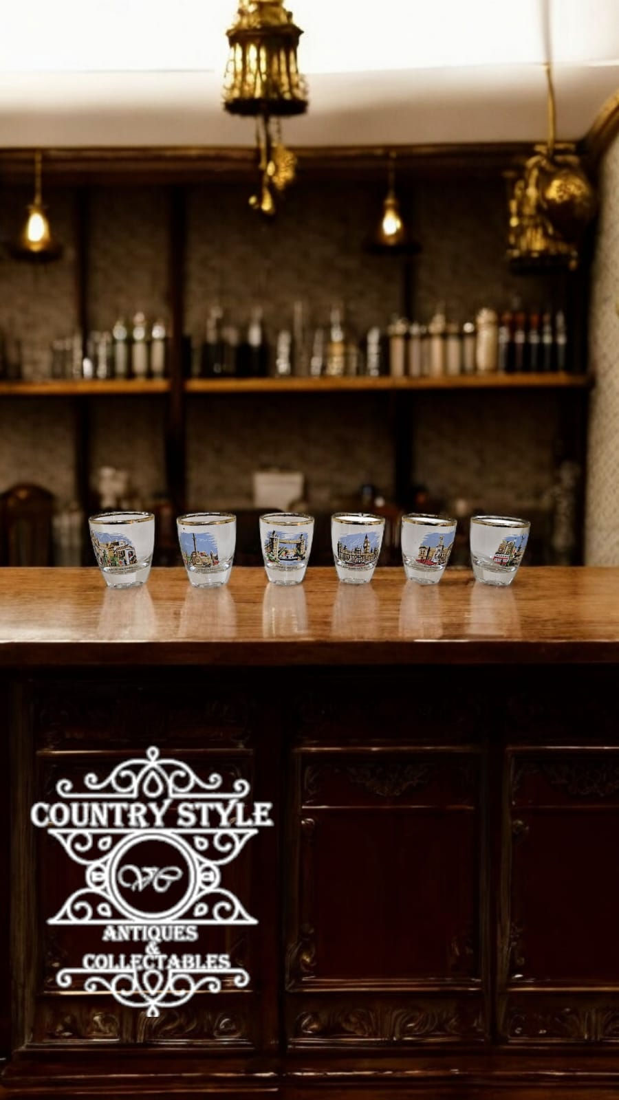 Thumbnail: Six memorabilia shot glasses