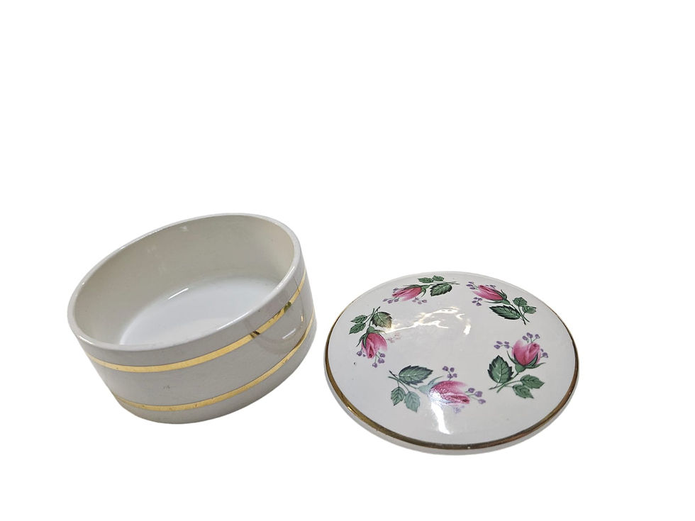Thumbnail: Portmeirion Rose design Stoke on Trent Trinket Box
