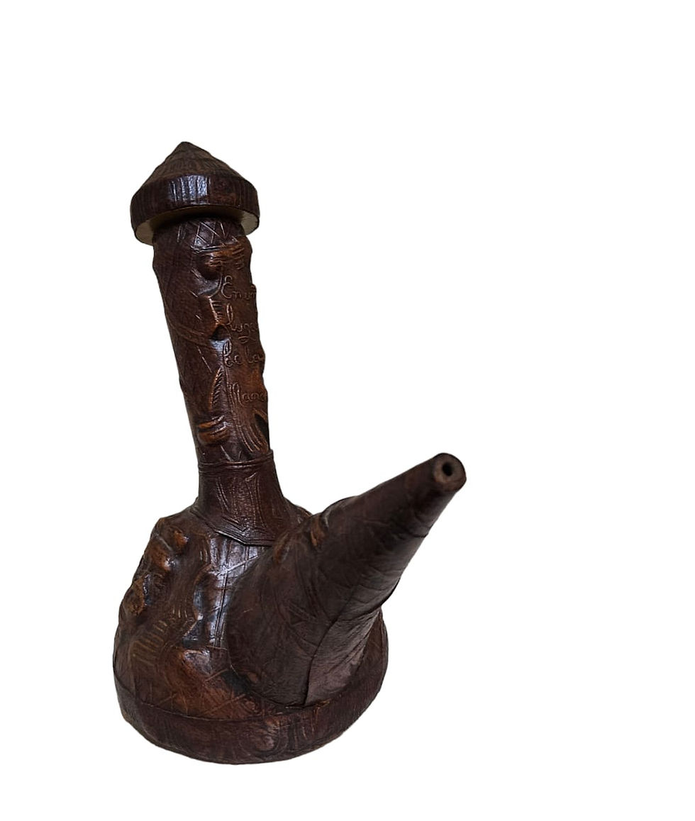 Thumbnail: Vintage Leather Embossed Bottle