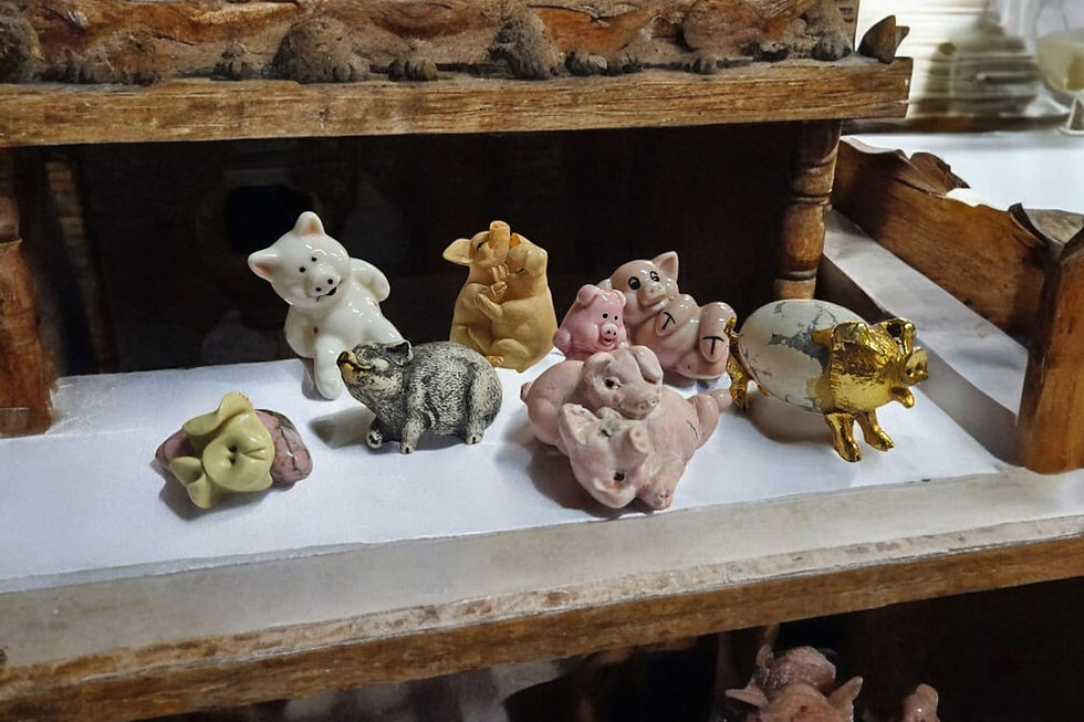 Thumbnail: Collection of Porcelain & Ceramic Printers Tray Pigs
