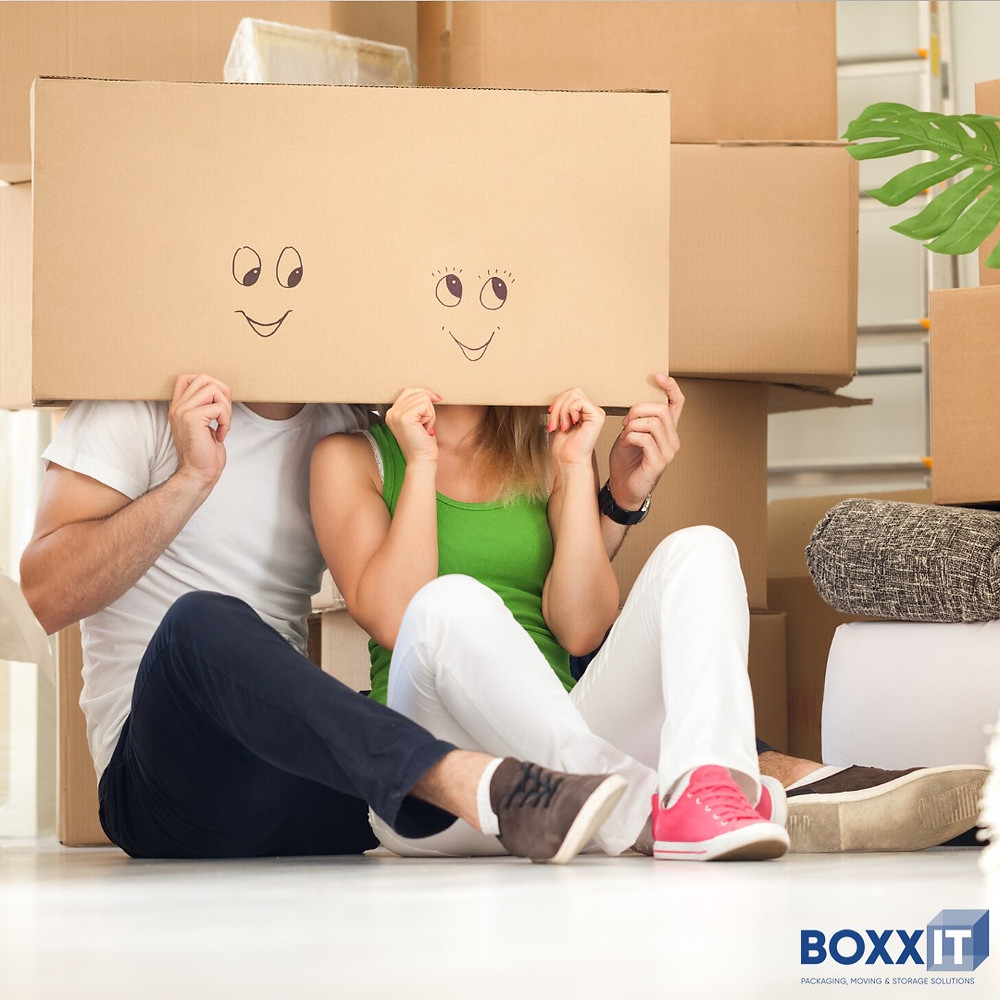 With the help of the packaging supplies bought from BOXXIT, the couple seems to be happy and sorted