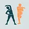 CPetite illustration de cours de fitness pour adultes