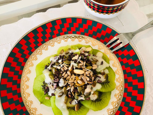 Kiwi, cacau e semente de abóbora? Por que?