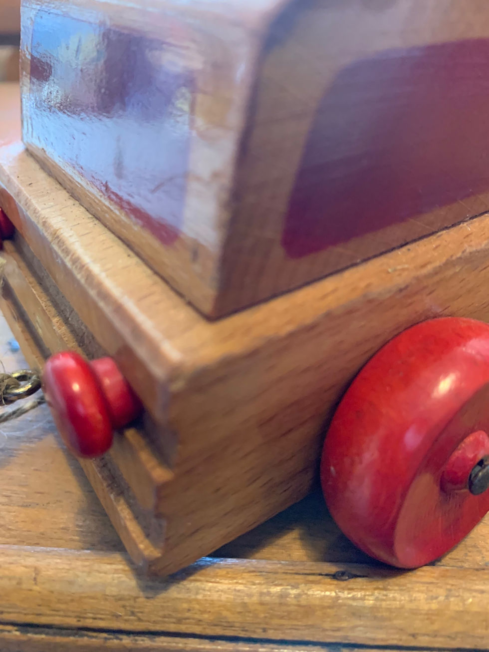 Thumbnail: Wooden Mid Century Toy Truck