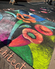 Tulipop  12'x12' Chalk Art Walk - OT North, Alexandria