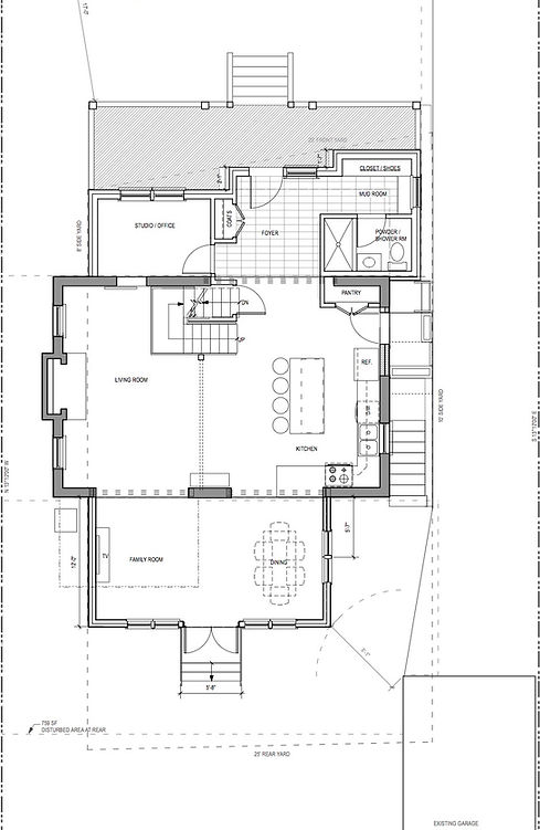 1st floor plan - residential addition