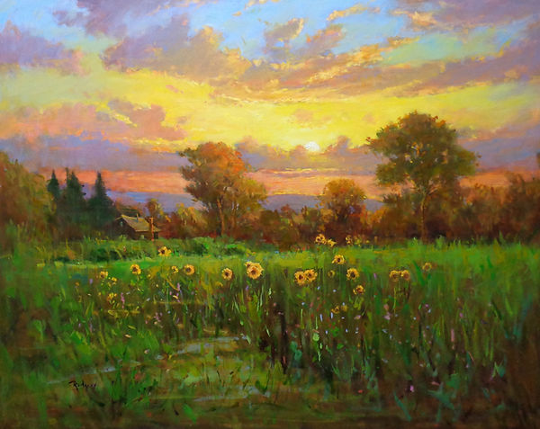 Descending Sun, State College-24X30-#4239.jpg