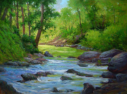Stream in the Glen-30X40.jpg