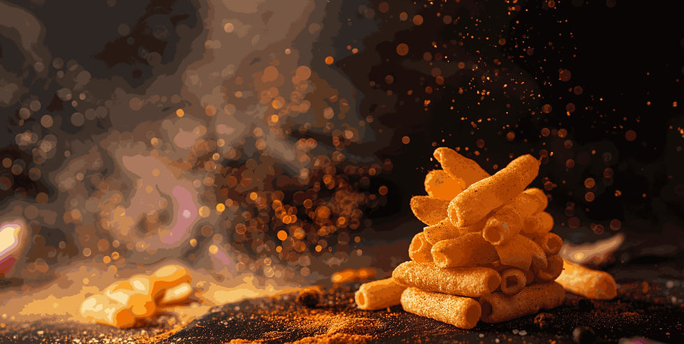 Duu all natural snacks with Indian spices as seasoning