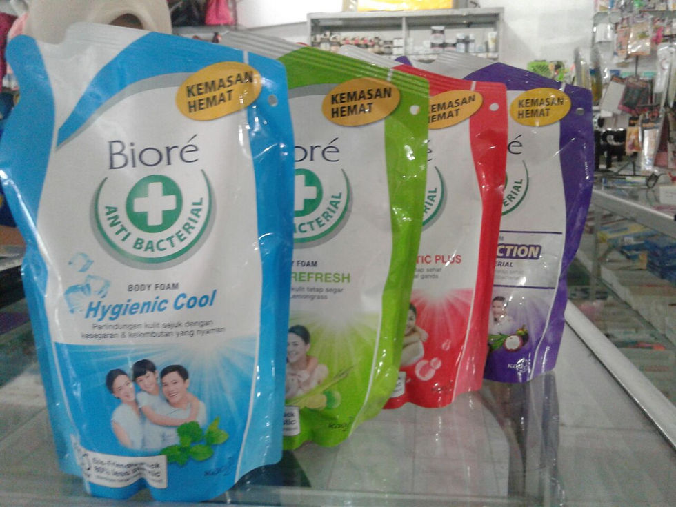 Biore Body Foam Refill 450ml Plus Antibacterial