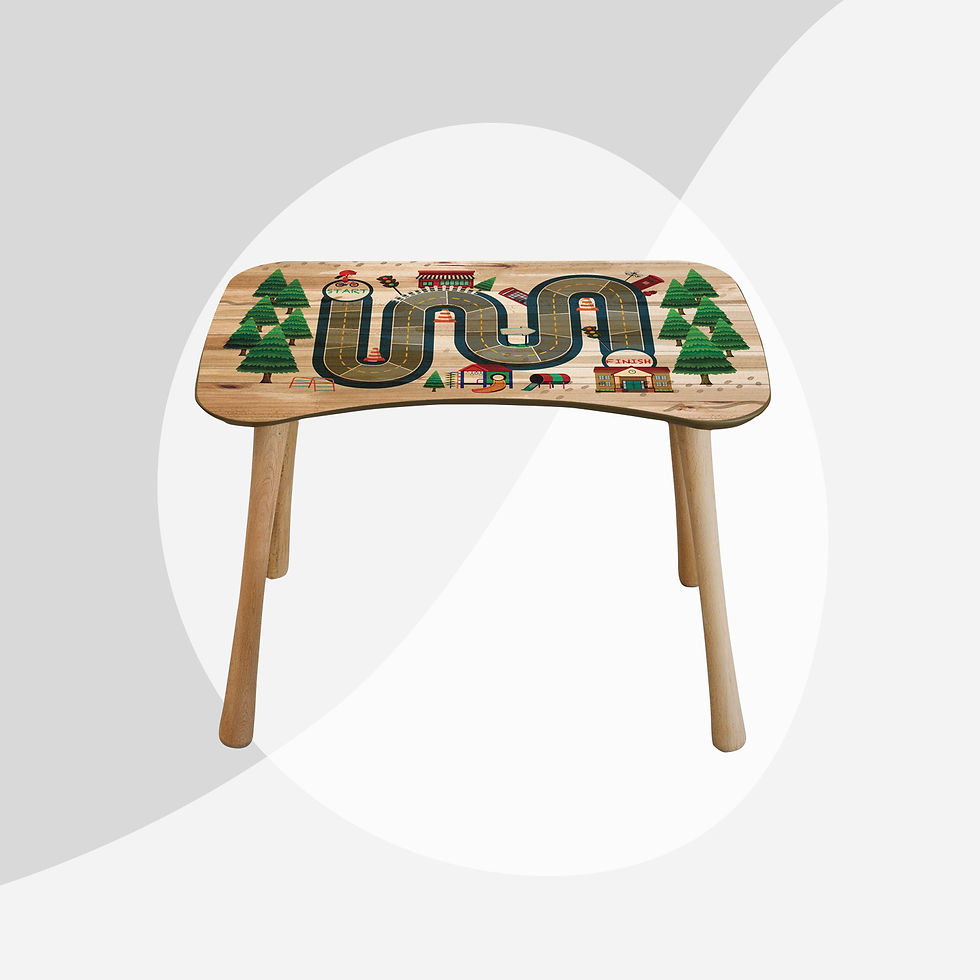Miniature : Cars Activity Table Chair Set (Age 2-5)