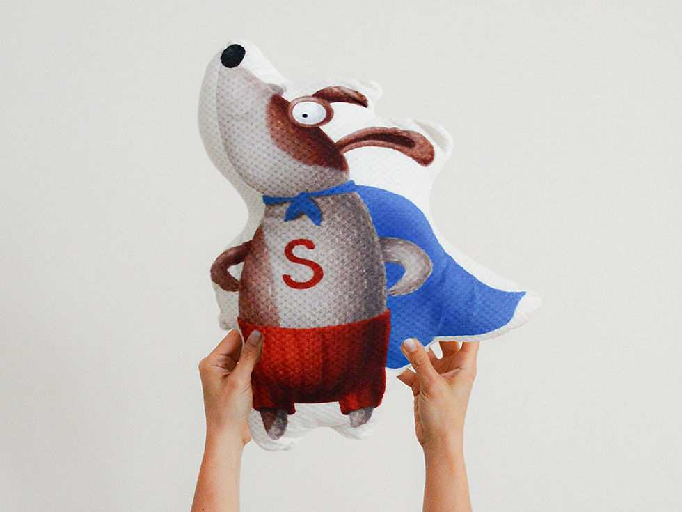 Miniature : Super Dog Friendship Cushion