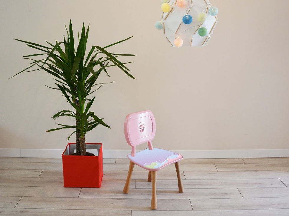 Thumbnail: Balloon Girl Activity Table Chair Set (Age 2-5)