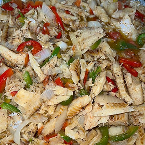 Saltfish & Butter beans (Saturdays)