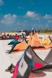 kites on beach brazil