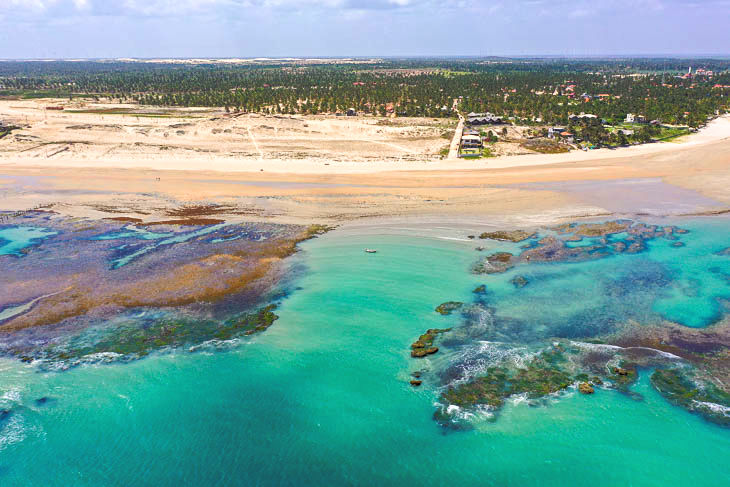 praia de Icaraí de Amontada vista de cima