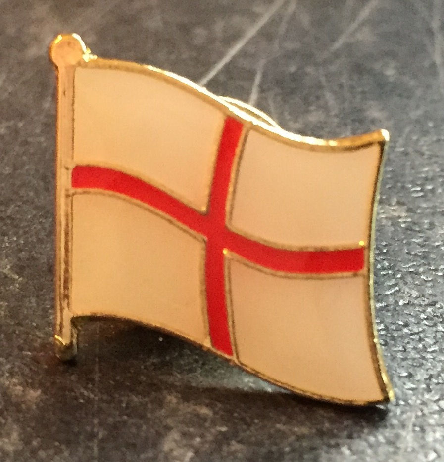 Thumbnail: English national flag, George Cross Pin / Lapel Badge.