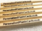 example of 5 engraved pencils