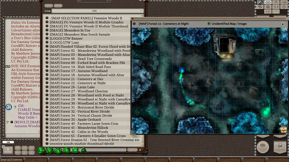 Thumbnail: Venmire Woods II: Fantasy Grounds Meanders Map Pack