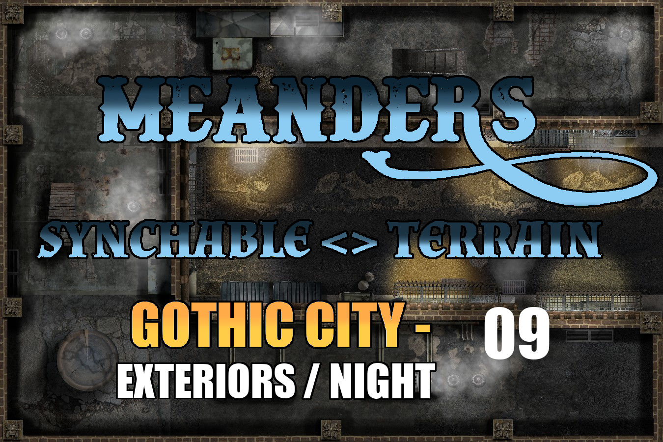 Gothic City Night Exterior 09