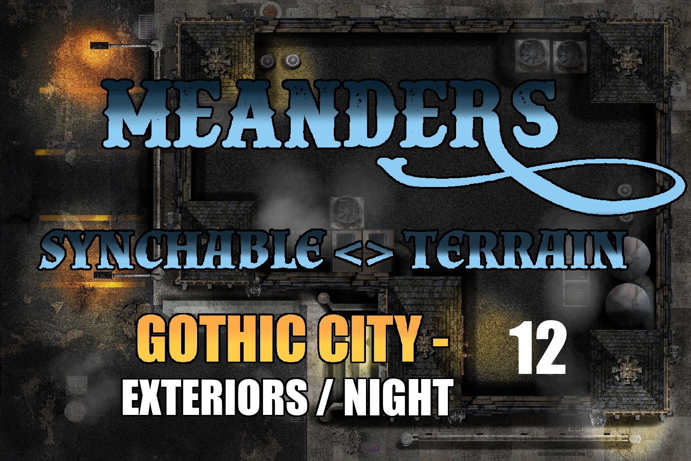 Gothic City Night Exterior 12