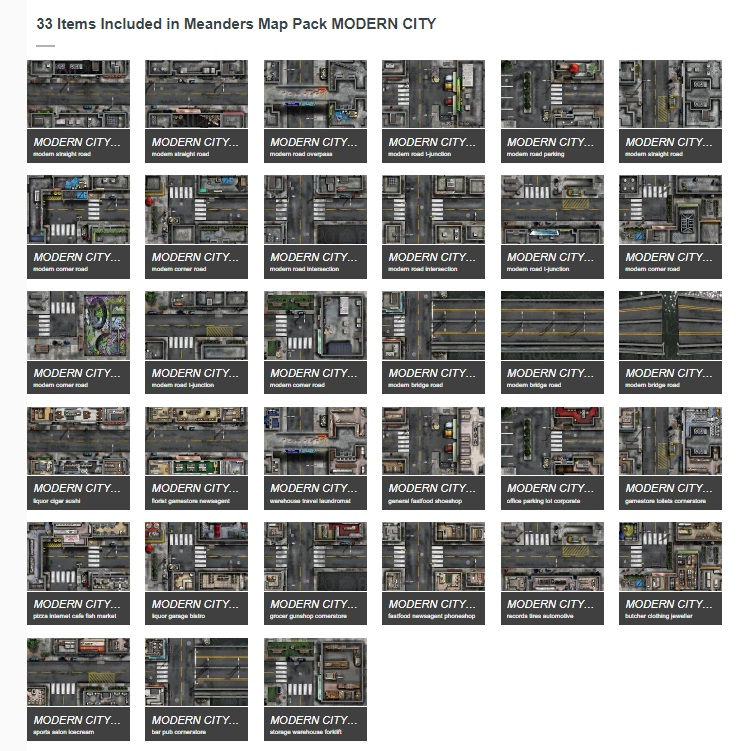 Thumbnail: Modern City GTW Digital Map Bundle