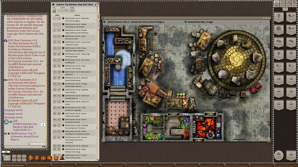Thumbnail: Interior Fantasy City: Fantasy Grounds Meanders Map Pack