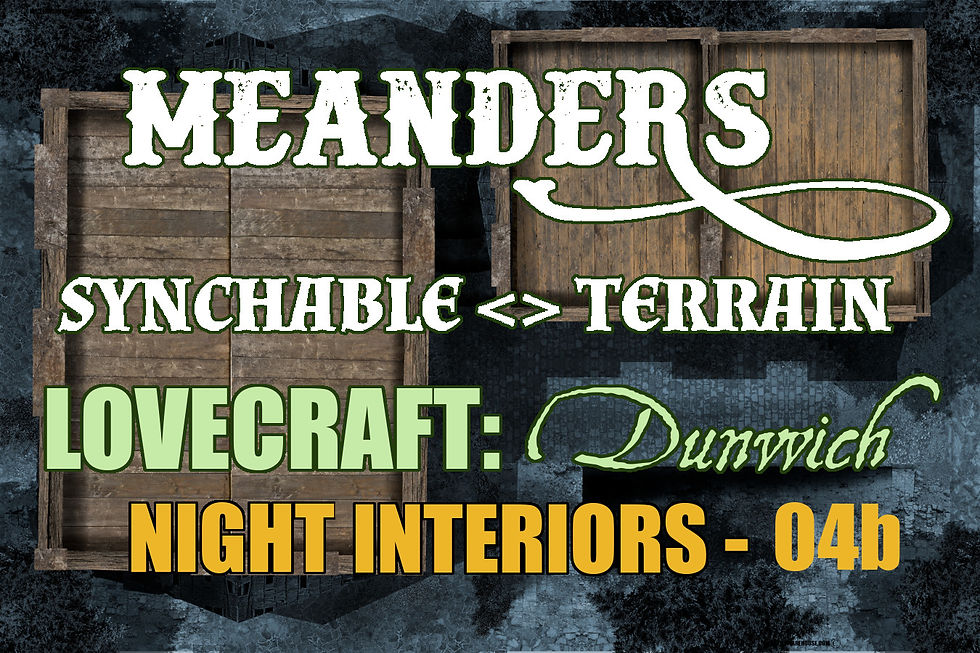 Lovecraftian Dunwich: Night Interior 04b