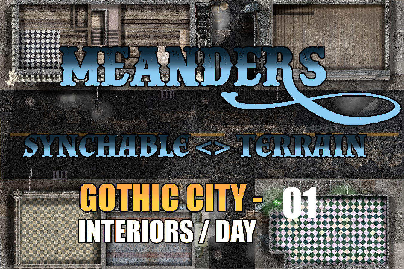 Gothic City Day Interior 01
