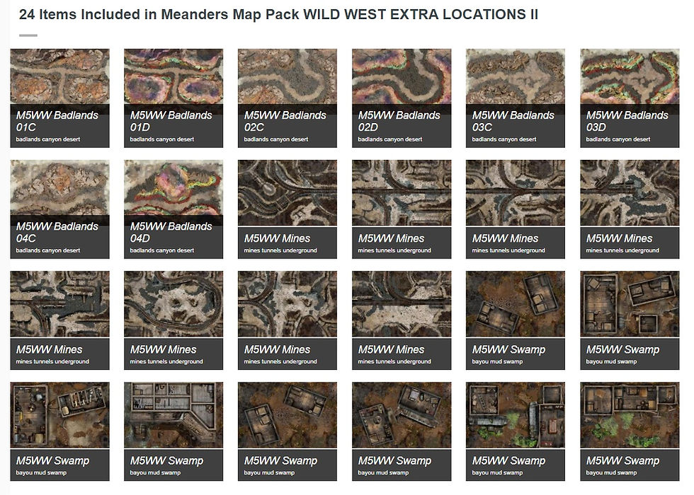 Thumbnail: Meanders R20 Map Pack: Wild West Expansion II