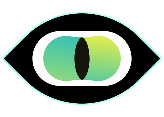 Green alien eye