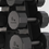Thumbnail: Centr 108Kg Rubber Dumbbell Set with Rack