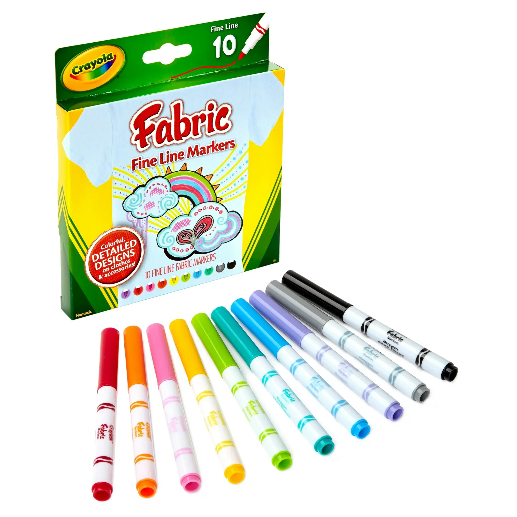 Crayola Fabric Marker Set Fine Line Markers