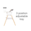 Thumbnail: Tutti Bambini Nova Evolutionary Highchair in White
