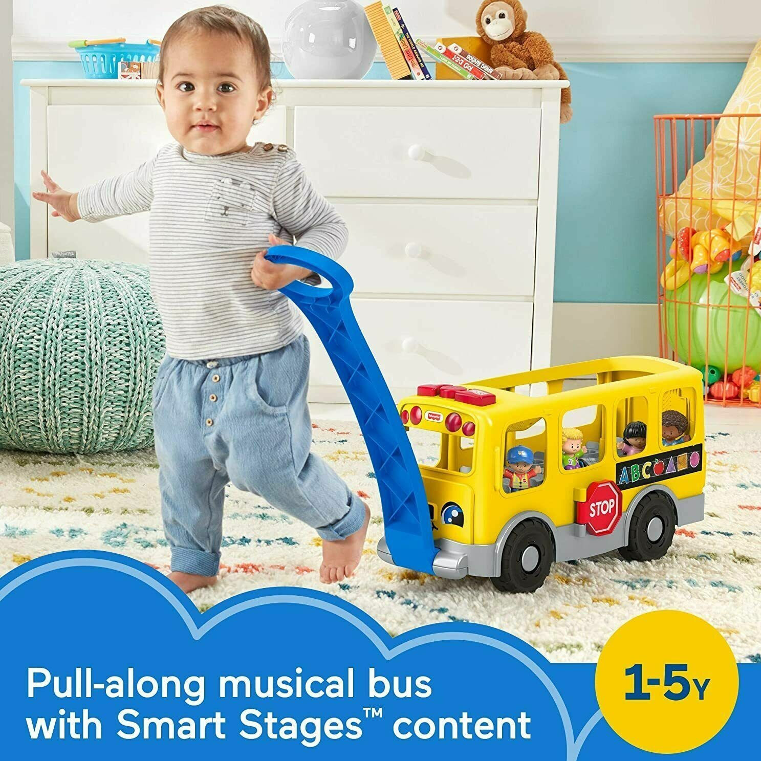 Fisher-Price Little People Big Pull Along School Bus