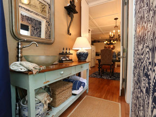 The Art of Dazzling Design, Making the Most of the Worst: An Outdated Main Floor Bathroom.