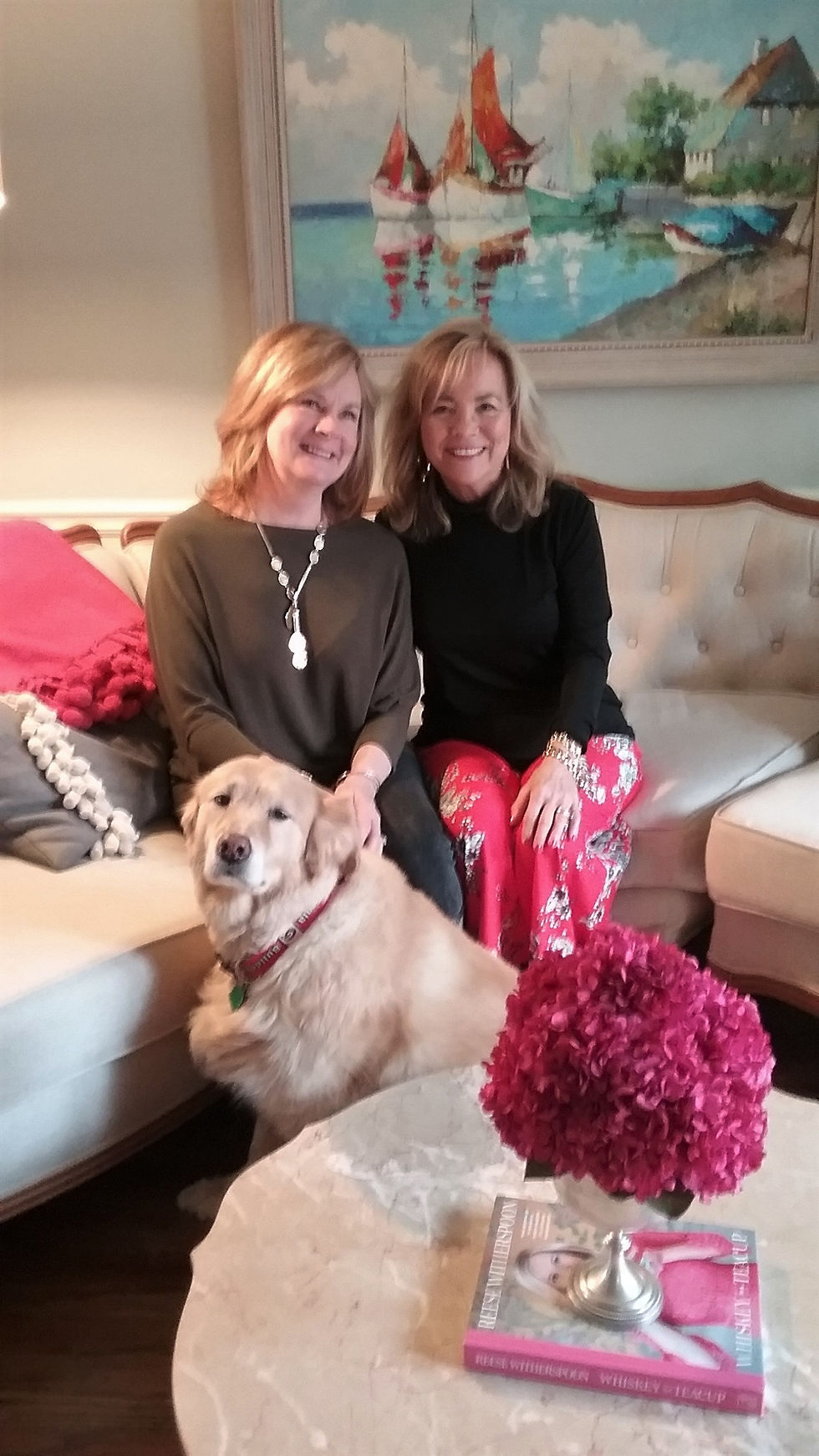 Patti Berry and I at her home during my Modern Luxury Interiors magazine photoshoot