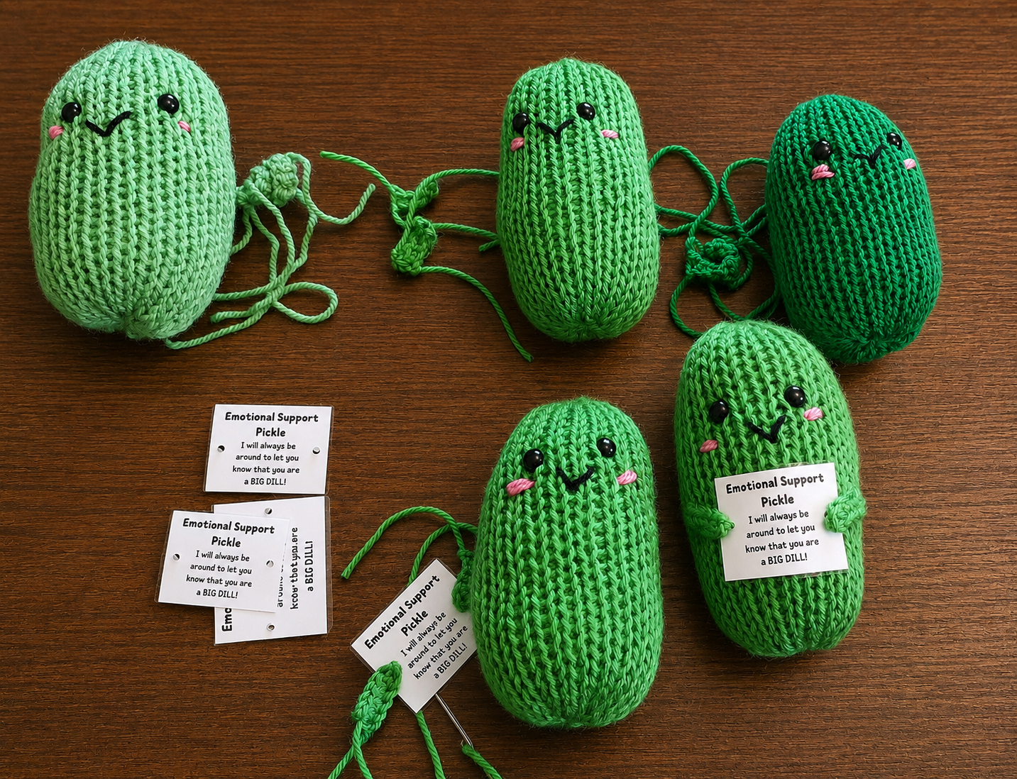 Mr Pickles – Emotional Support Pickle - Handmade Crochet Gift