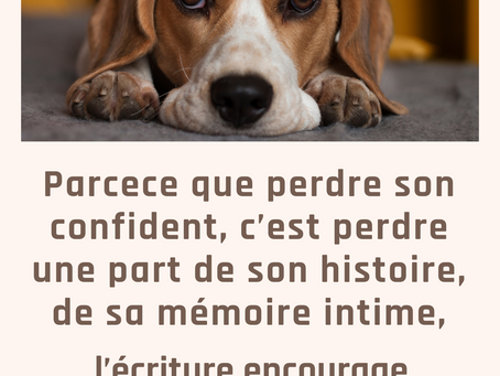 L'écriture comme expression des émotions dans le deuil animalier