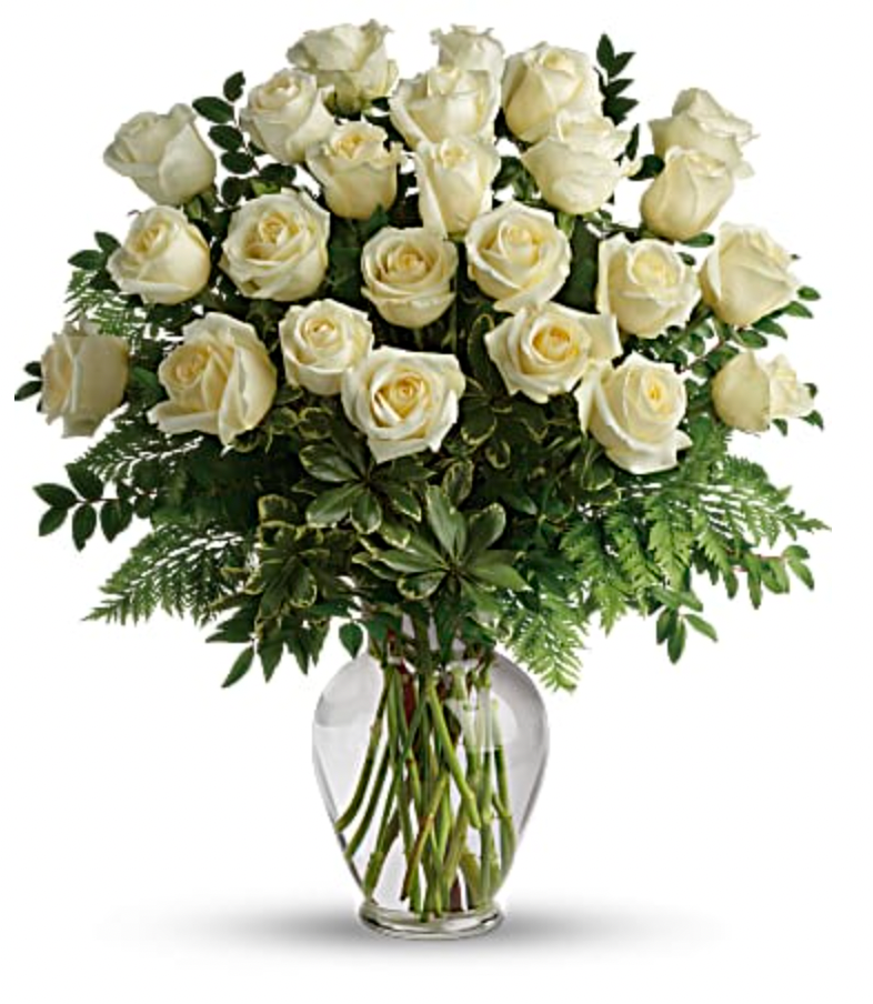 Thumbnail: Long Stem White Roses Bouquet