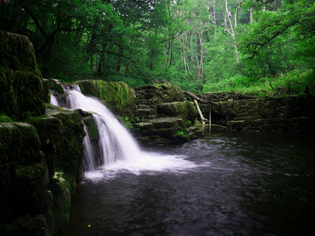 A waterfall in Wales