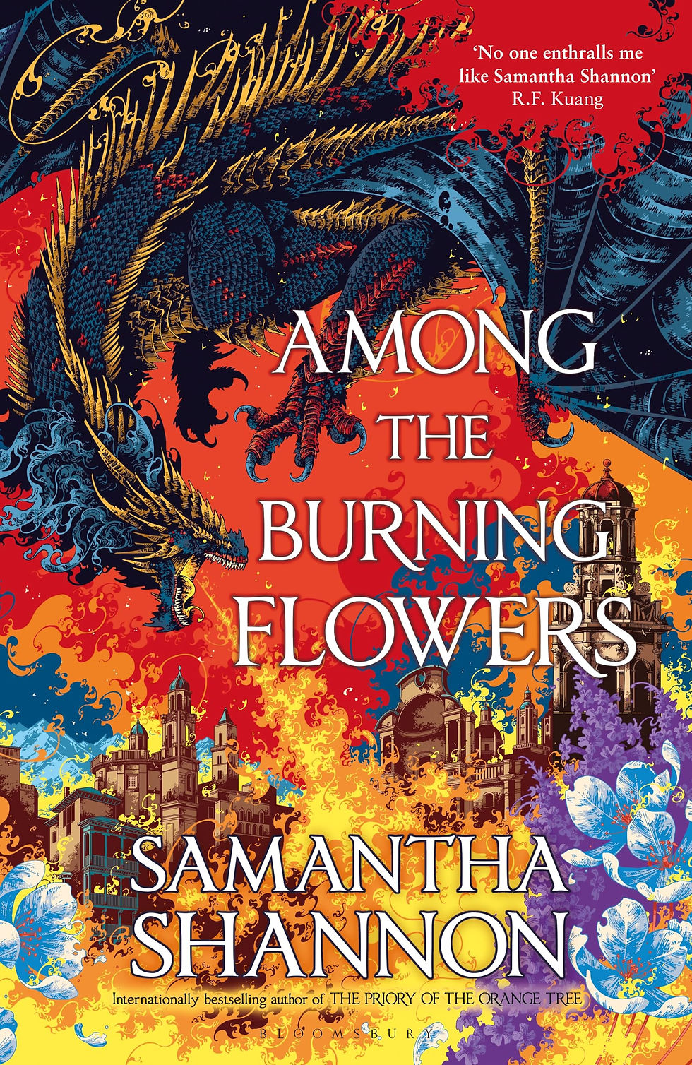 Between the Covers with Danielle | Literary Sips | Among the Burning Flowers by Samantha Shannon
