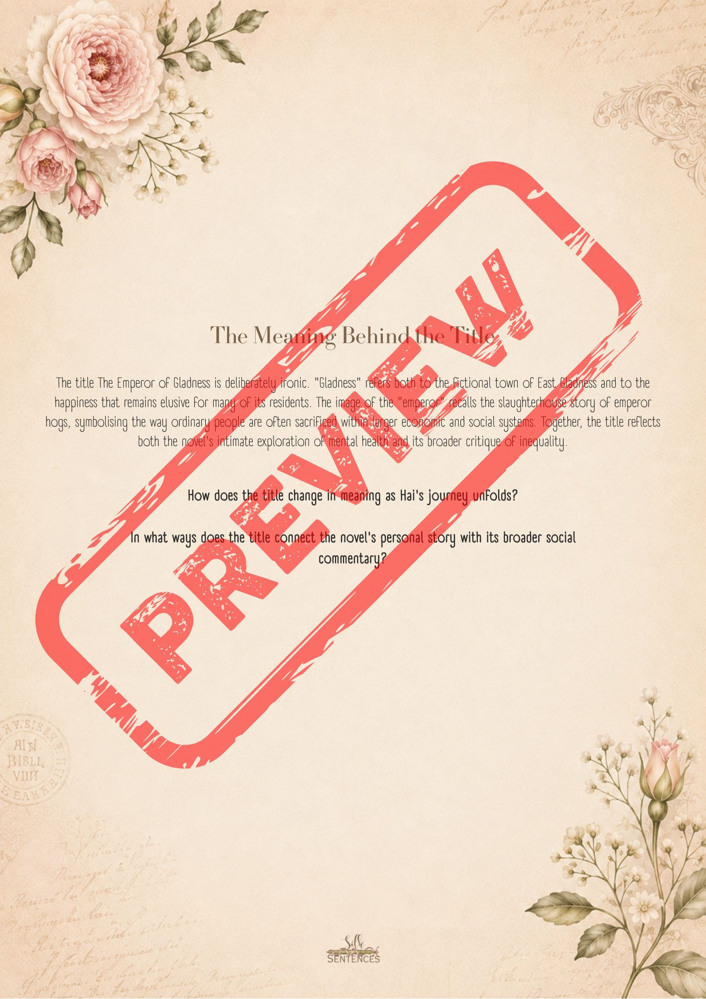 The Emperor of Gladness by Ocean Vuong | Deluxe Reading Journal Book Club Guide