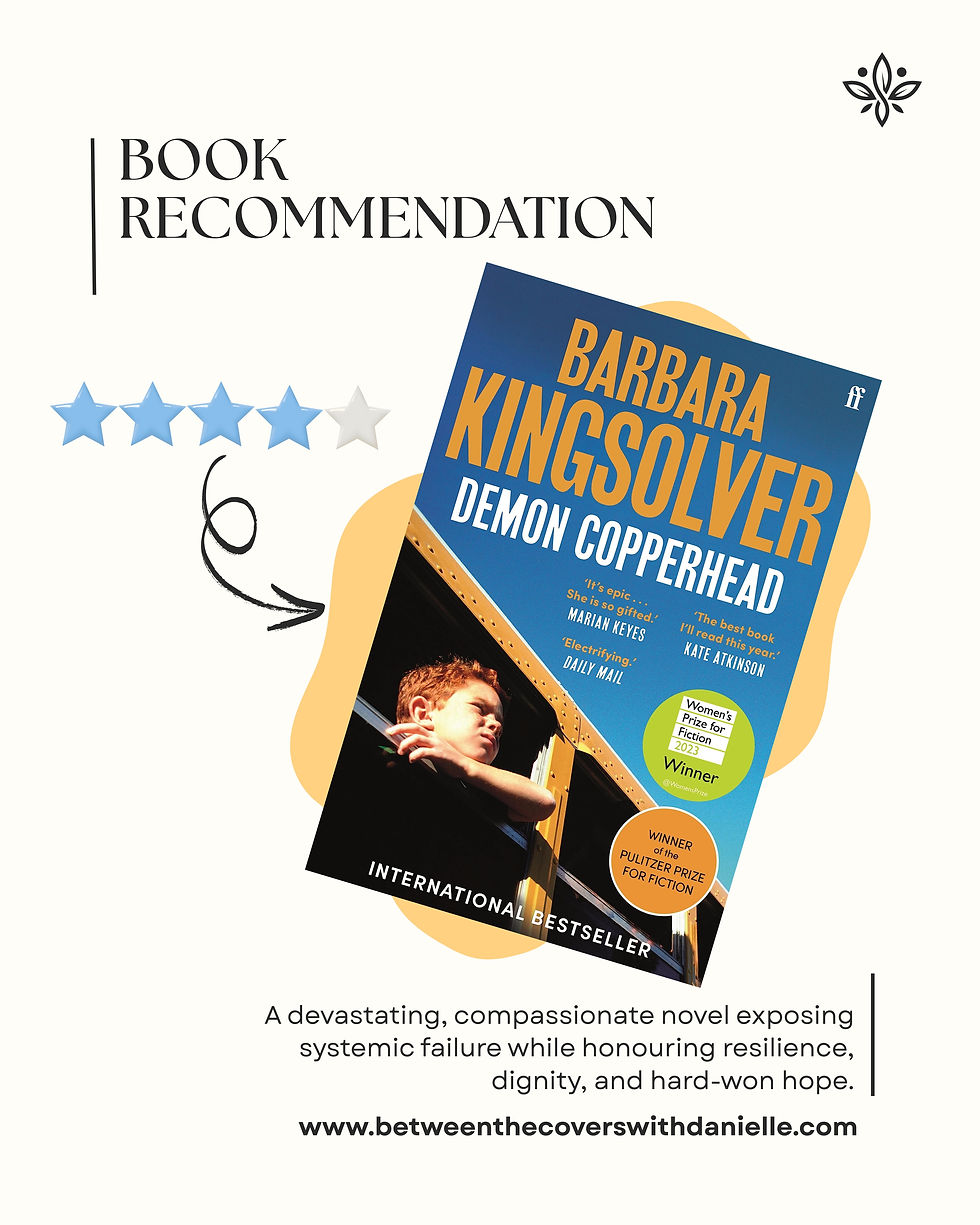 Between The Covers With Danielle | Literary Sips | Demon Copperhead Review