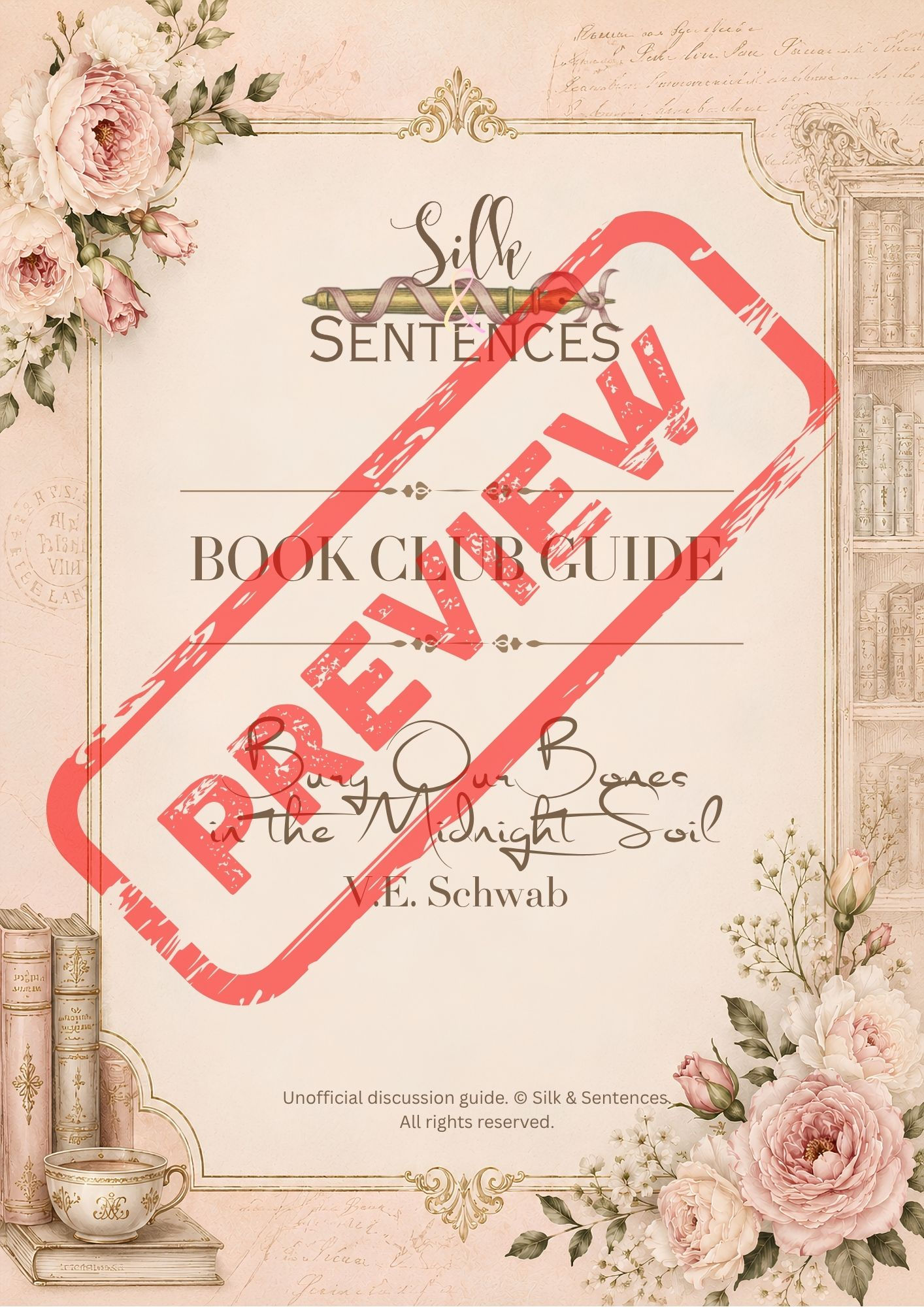 Bury Our Bones in the Midnight Soil by V.E. Schwab | Guide & Journal