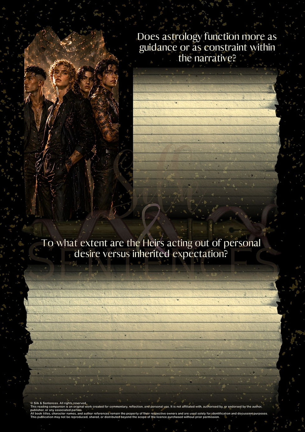 Thumbnail: Zodiac Academy: The Awakening Reading Guide - Keepsake Personal Reading Booklet