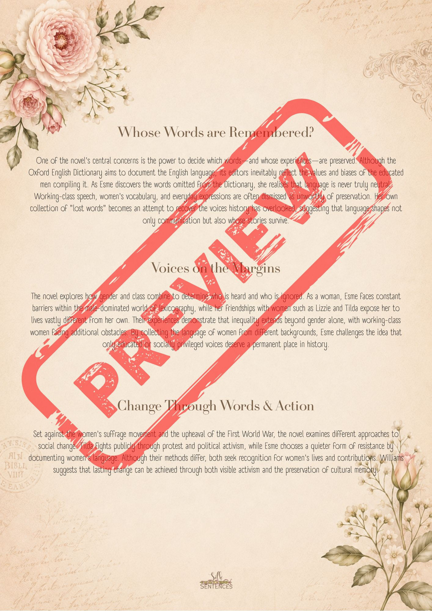 The Dictionary of Lost Words by Pip Williams | Book Club Guide and Journal