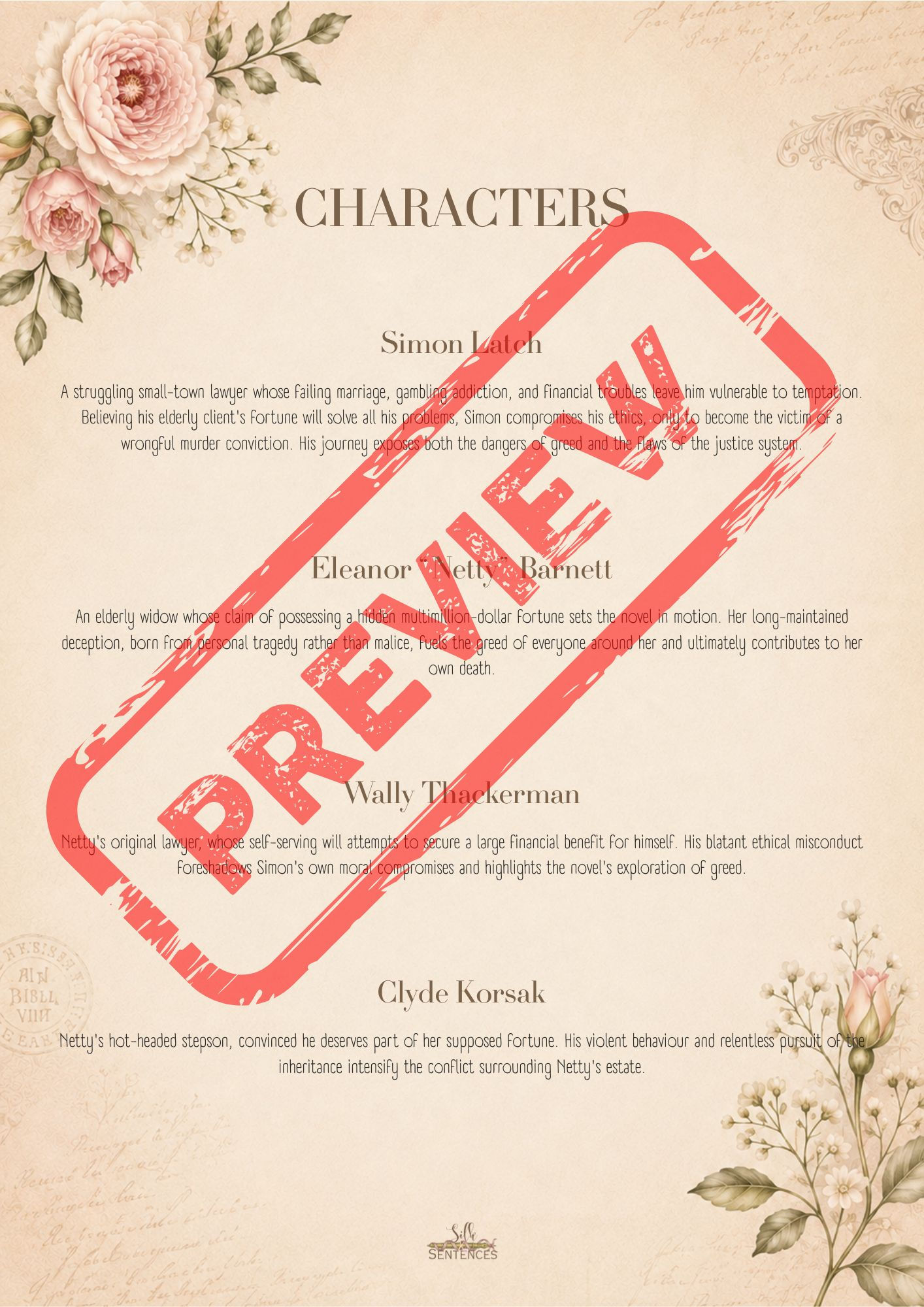 The Widow by John Grisham | Deluxe Reading Journal Book Club Guide