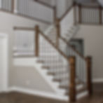 Hardwood Staircase Custom Handrail